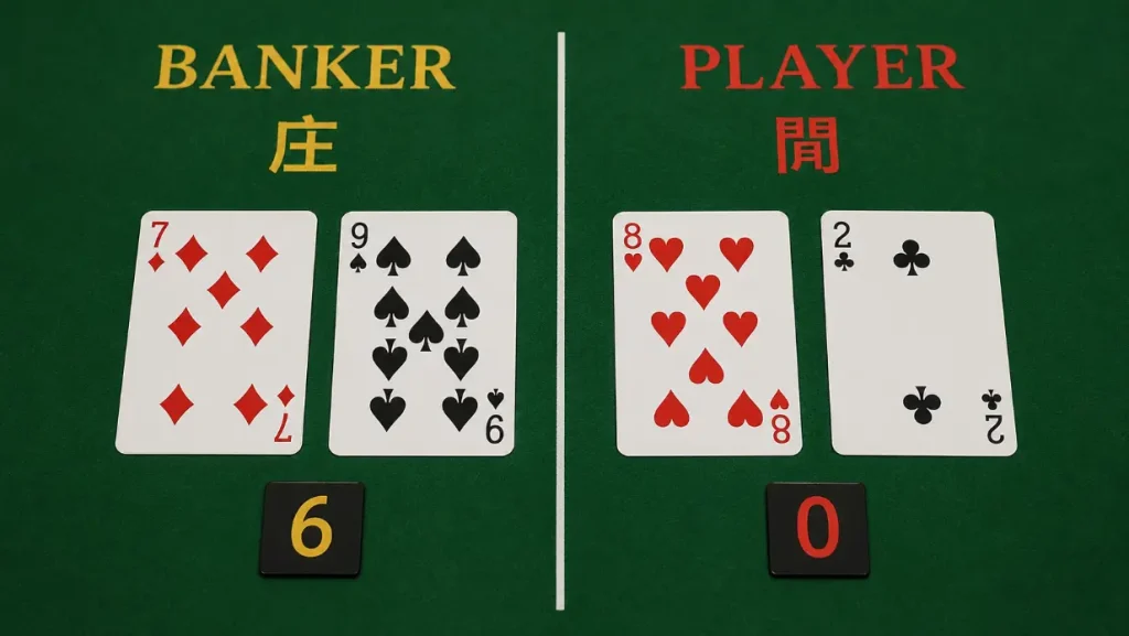 百家樂莊閒賠率比較圖