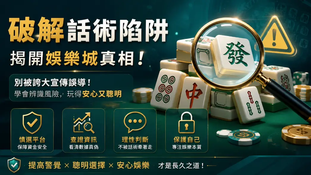 麻將話術辨識與理性心態示意圖